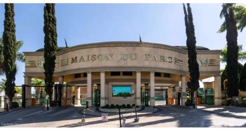 Terreno em condomínio à venda em indaiatuba-sp no jardim maison du parc com 547,55 m² de área.