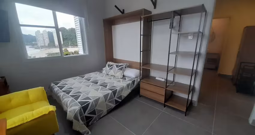 Alugar apartamento 1 dormitório com vista para o mar em são vicente