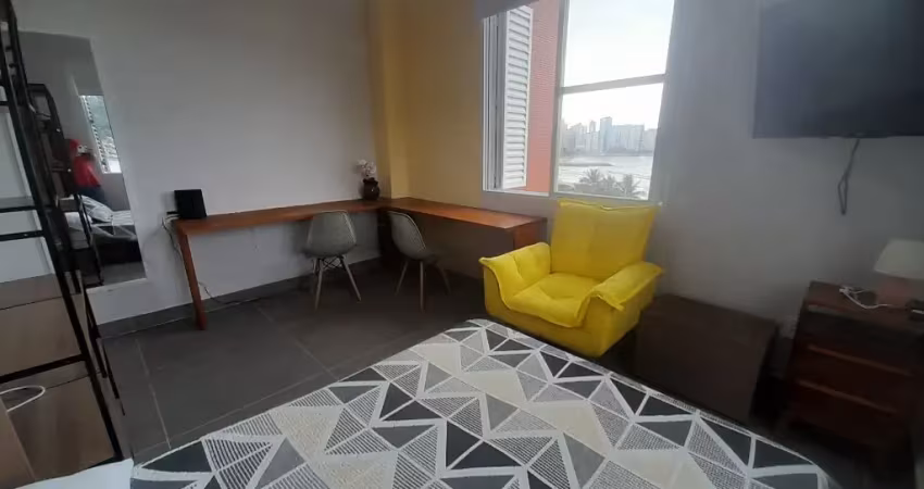 Alugar apartamento 1 dormitório com vista para o mar em são vicente