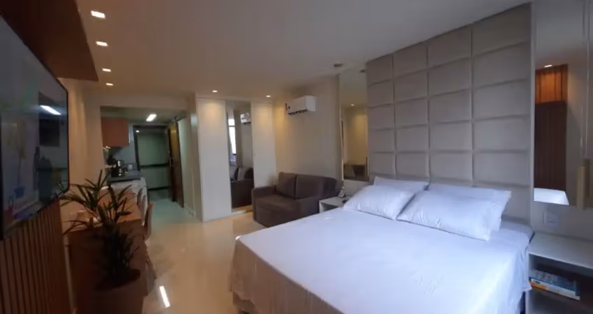 Excelente flat à venda no edifício victória marina | decorado