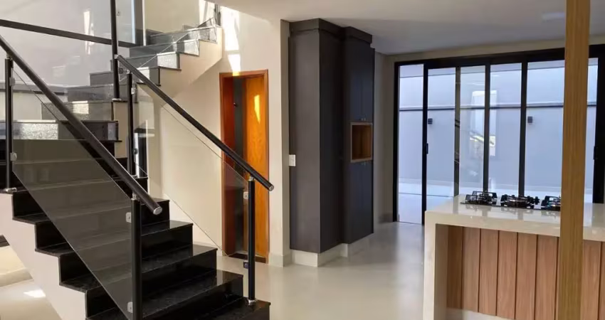 Casa de alto padrão em condomínio no jardim park real, indaiatuba-sp: 3 quartos, 1 suíte, 3 banheiros, 148,50 m² de área.