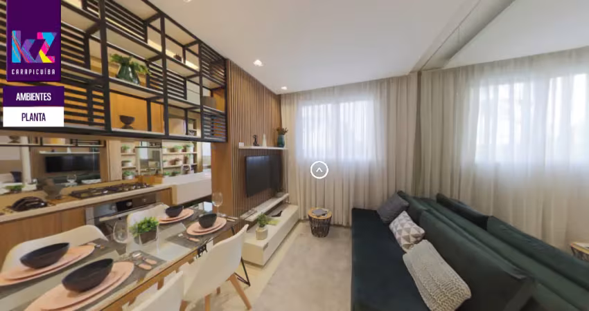 Apartamento 2 dorm. com vaga em carapicuíba  próxima da estação da cptm