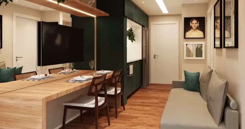 Apartamento de 01 dormitório com varanda próximo ao metro barba gato