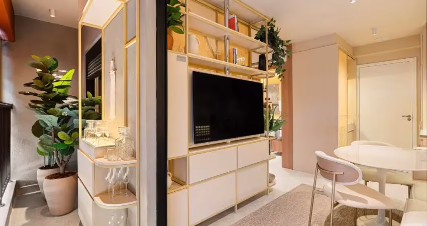 Apartamento de 01 dormitório com varanda na região do paraíso
