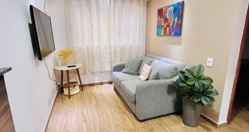 APARTAMENTO PRONTO - 48 m² - 02 DORMITÓRIOS - SUITE - LAZER - VAGA
