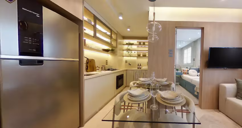 Apartamentos de 01 e 02 dormitórios com varanda na região da vila olimpia