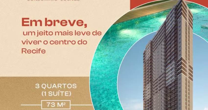 Lançamento 3 quartos no coração da Boa vista