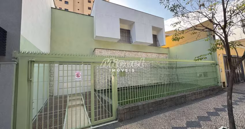 Casa comercial, para aluguel, 4 quartos, cidade alta - piracicaba