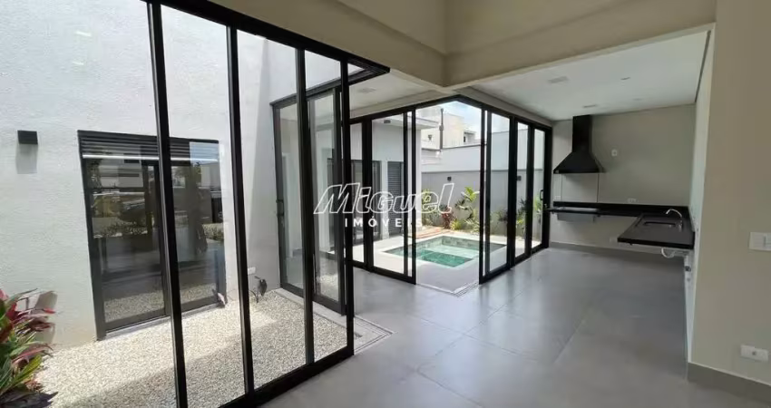 Casa em condomínio, à venda, 3 quartos, condomínio park unimep taquaral, taquaral - piracicaba