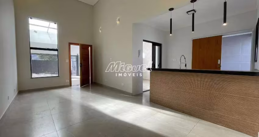 Casa, à venda, 3 quartos, residencial nova água branca ii - piracicaba