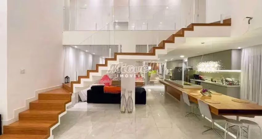 Casa em condomínio, à venda, 3 quartos, condomínio park unimep taquaral, taquaral - piracicaba