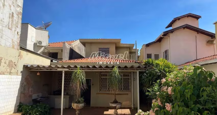 Casa comercial, à venda, 3 quartos, centro - piracicaba