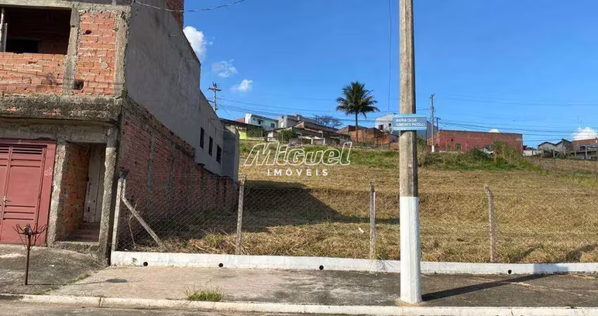 Terreno, à venda, área 150,00 m² - parque residencial monte rey iii - piracicaba - sp