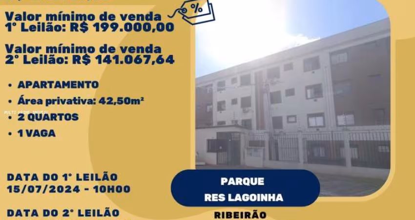 Apartamento para Venda em Ribeirão Preto, Parque Residencial Lagoinha, 2 dormitórios, 1 banheiro, 1 vaga