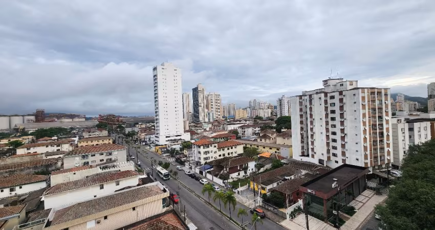Apartamento com 2 dormitórios e garagem individual na Ponta da Praia, valor R$540.000,00