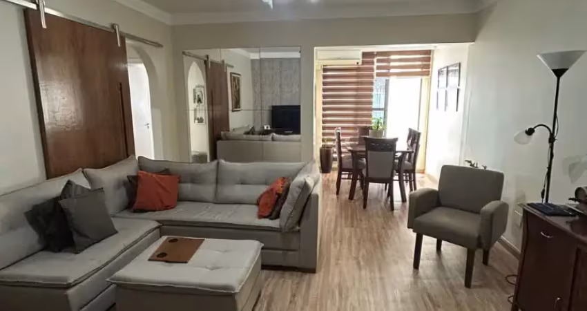 Apartamento com 3 dormitórios à venda, na quadra da praia, vaga de garagem demarcada no de bairro da aparecida/santos