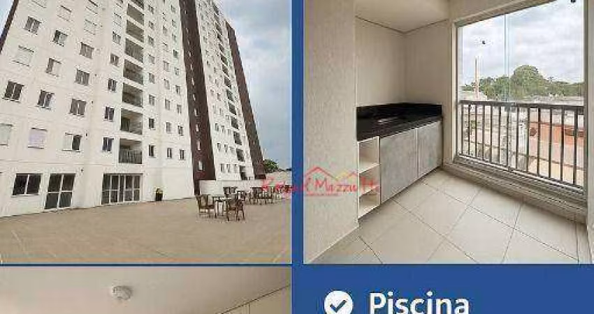 Apartamento com 2 dormitórios para alugar, 58 m² por R$ 3.659,36/mês - Fatto Arujá - Arujá/SP