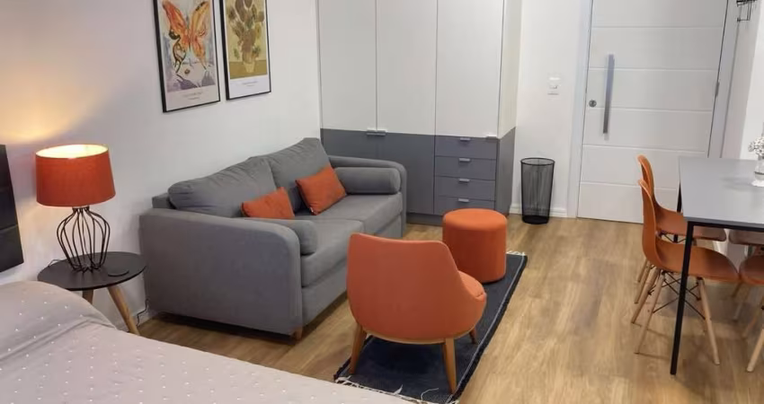Apartamento Garden, 1 quarto,  todo mobiliado, próximo a Redenção bem arejado e