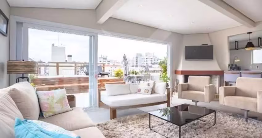 Cobertura 3 quartos, 235² privativos, com piscina, no moinhos de vento