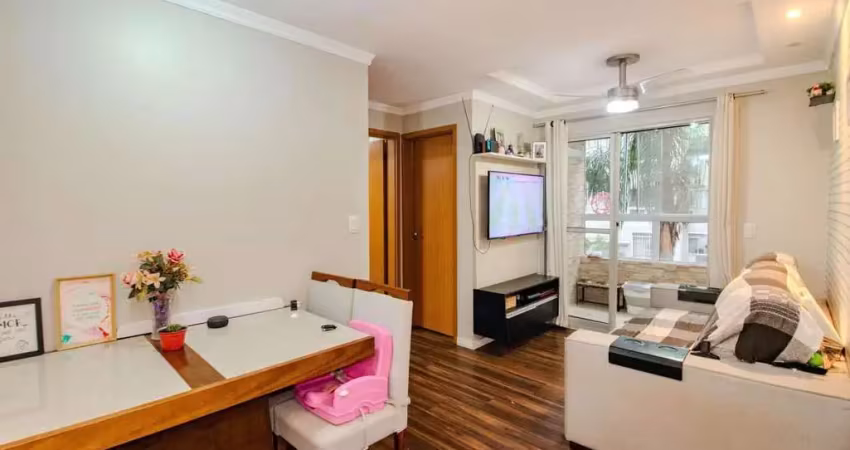 Apartamento / 2 dormitórios / sacada com churrasqueira / 1 vaga / morro santana