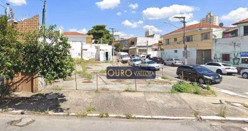 Terreno para alugar, 429 m² por R$ 6.295,04/mês - Quarta Parada - São Paulo/SP