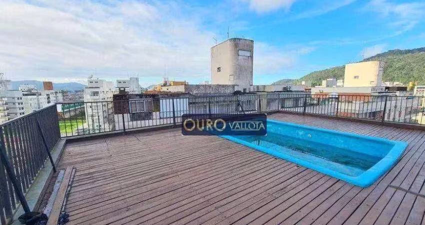 Apartamento à venda a 550m da praia da enseada, 140 m² por r$ 350.000 - loteamento joão batista julião - guarujá/sp