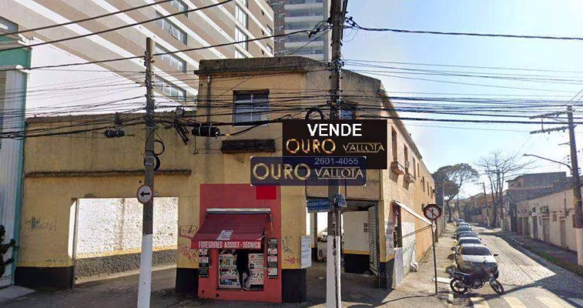 Terreno à venda, 599 m² por R$ 4.700.000 - Vila Prudente - São Paulo/SP