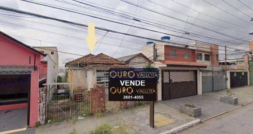 Terreno à venda, 316 m² por R$ 1.030.000,00 - Ipiranga - São Paulo/SP
