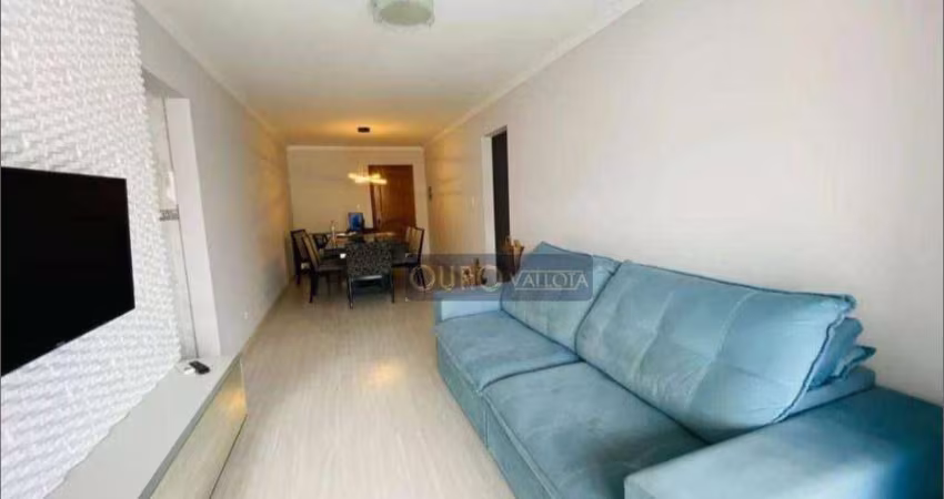 Ap na praia grande, canto do forte, 104m2, 2 dormitórios, suíte,1 vg,