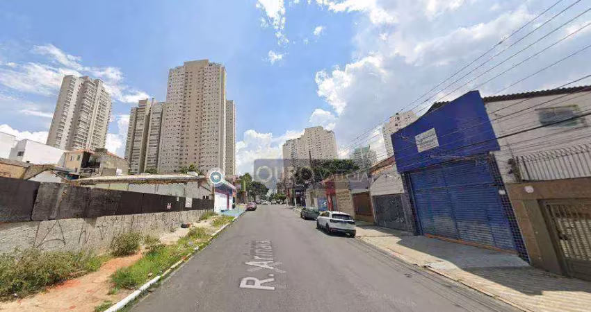 Terreno comercial à venda na Rua Arinaia, Mooca, São Paulo