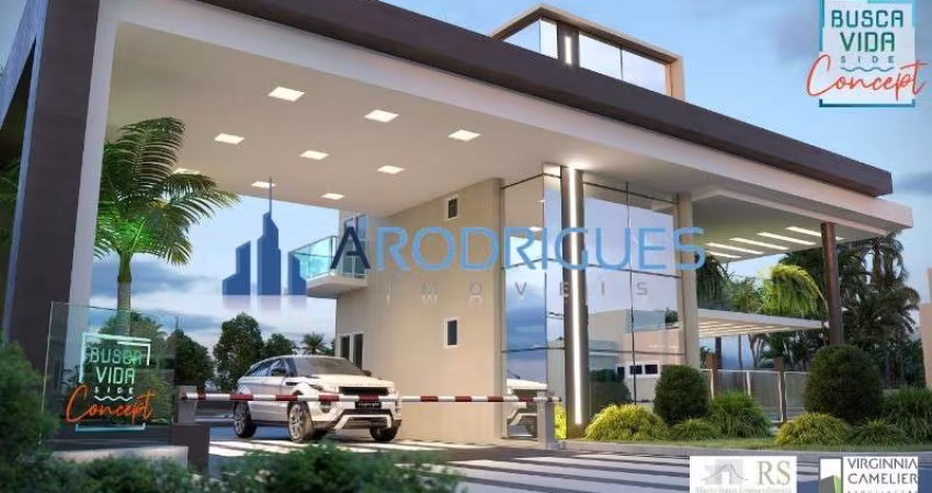 Casa em Condomínio à Venda em Nova Abrantes, Camaçari-BA: 2 quartos, 1 suíte, 1 sala, 2 banheiros, 2 vagas de garagem - 70m².