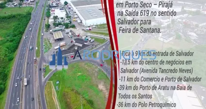 Aluguel de galpão industrial de alto padrão em salvador-ba: 3 salas, 5 banheiros, 22 vagas de garagem e 4.000m² de área - galpao porto seco piraja aluguel