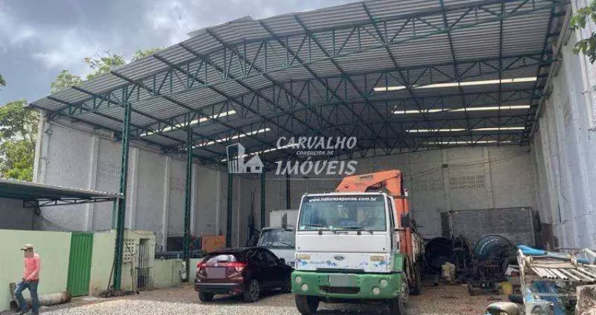 Galpão para locação em camaçari, vila de abrantes (abrantes), 2 banheiros