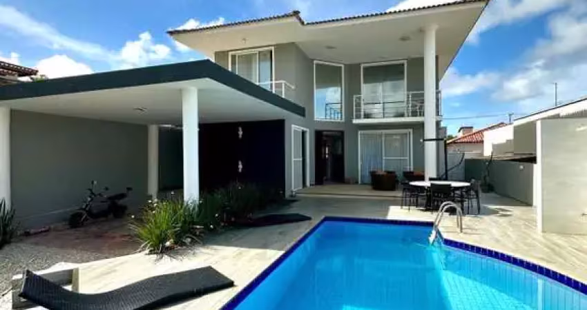 Casa em condomínio para locação em lauro de freitas, vilas do atlântico, 4 dormitórios, 3 suítes, 5 banheiros, 4 vagas
