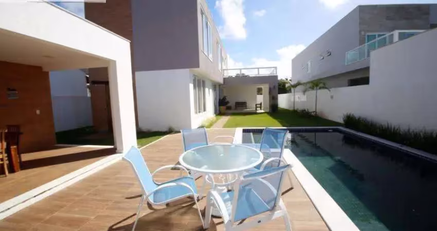 Casa em condomínio para venda em camaçari, guarajuba (monte gordo), 4 dormitórios, 4 suítes, 5 banheiros, 2 vagas
