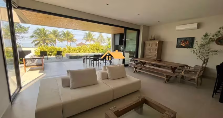 Luxuosa casa em condomínio para locação em Juquehy, São Sebastião-SP: 4 quartos, 4 suítes, 3 salas, 4 banheiros, 3 vagas de garagem, 300m².