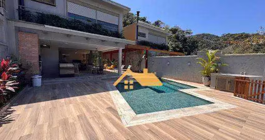 Casa com 5 dormitórios, 250 m² - venda por r$ 5.200.000,00 ou aluguel por r$ 29.800,00/mês - juquehy - são sebastião/sp