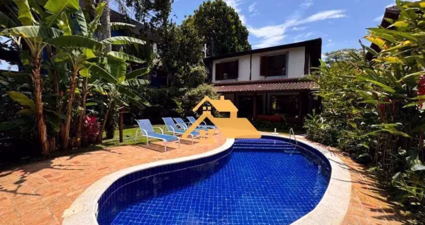 Casa com 5 dormitórios à venda, 354 m²  - praia da baleia - são sebastião/sp