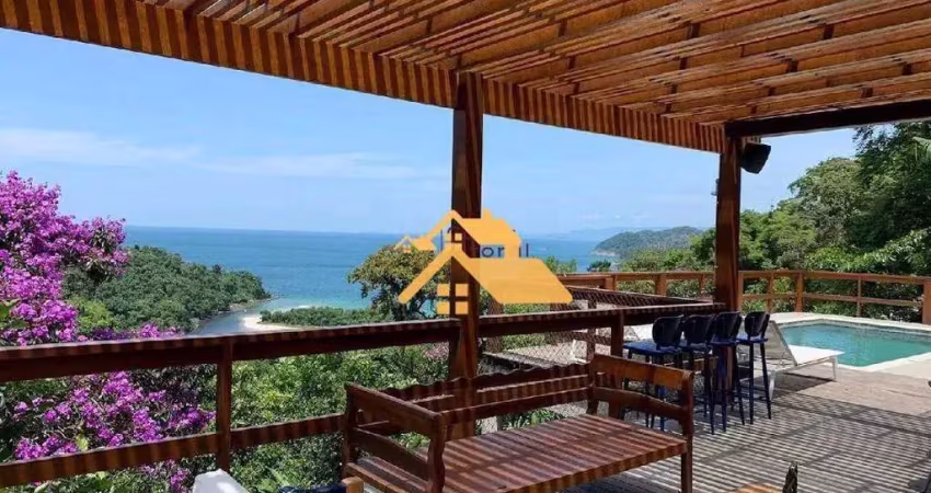 Casa com 5 dormitórios para alugar anual - barra do una - são sebastião/sp