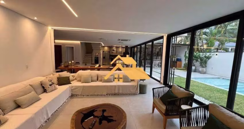 Sobrado com 4 dormitórios para alugar, 340 m² - praia de juquehy - são sebastião/sp