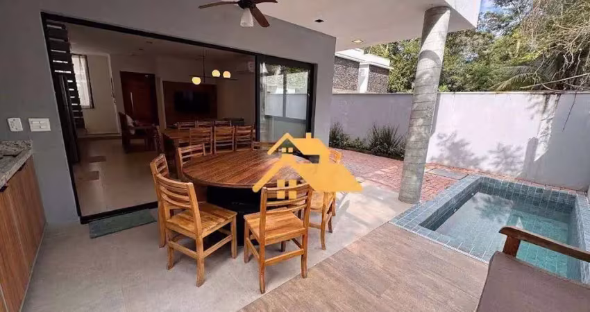 Sobrado com 3 dormitórios para alugar, 120 m² por r$ 7.200,00/mês - praia de maresias - são sebastião/sp