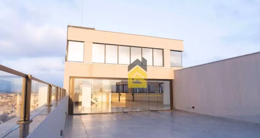Andar corporativo para alugar, 164 m² por r$ 17.349,70/mês - jardim monte líbano - santo andré/sp