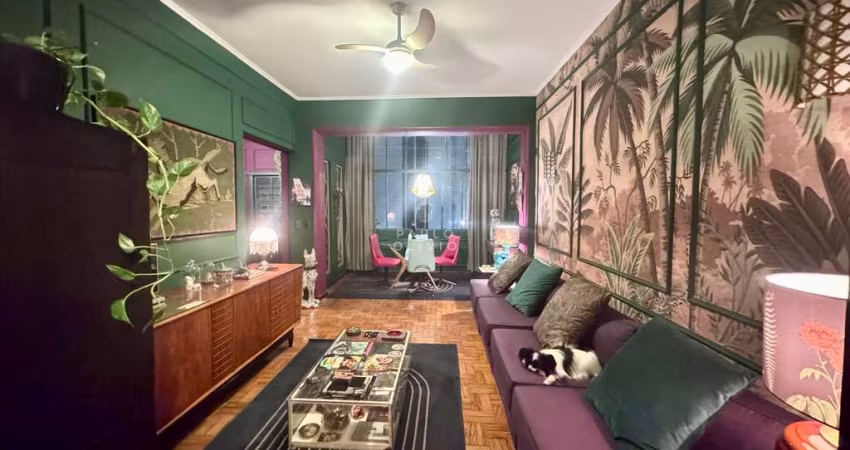 Apartamento à venda em Higienópolis: Edificio Tui, 2 dormitórios, vintage, 106m², próximo ao Shopping!
