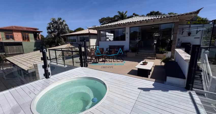 Aconchegante casa 5 quartos com vista em condomínio Geribá Armação de Búzios