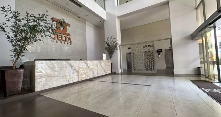 Linda Sala Comercial, com 32m²  e 01 vaga de garagem, móveis projetados, no Empresarial Delta Center, Bairro Bancários.