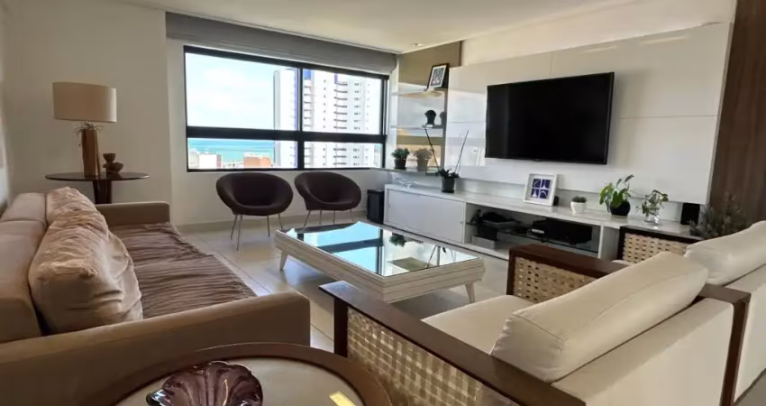 Apartamento no bairro miramar, 01 por andar, 04 suítes, 04 vagas garagem