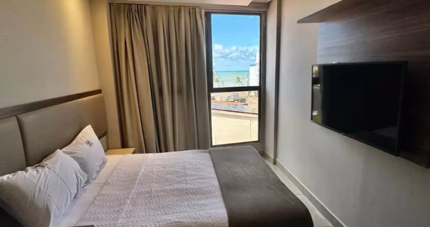 Flat com vista mar, excelente rentabilização, em manaíra, joão pessoa/pb