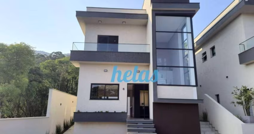 Casas com 3 dormitórios à venda por  R$ 1.480.000,00 em Condomínio Fechado no Bairro Itapetinga - Atibaia/SP