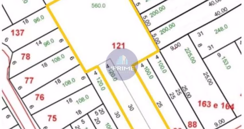 Terreno a venda no Bairro Campestre em Santo André, com 616m².