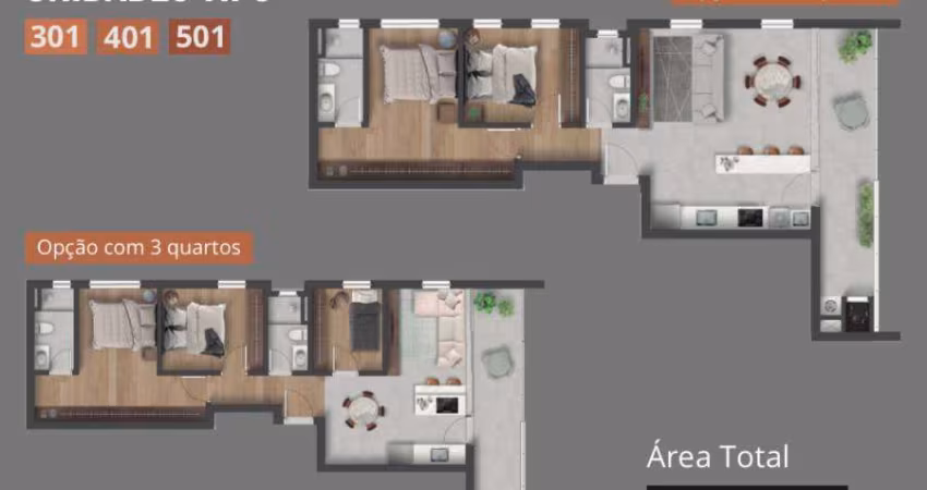 Apartamento com 3 quartos à venda na Rua Coronel Luiz Victorino Ordine, São Pedro, São José dos Pinhais